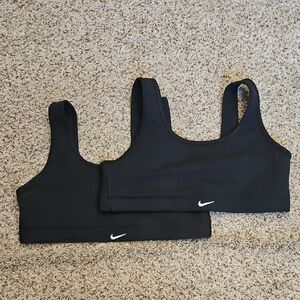 Two Nike Black Sports Bra's